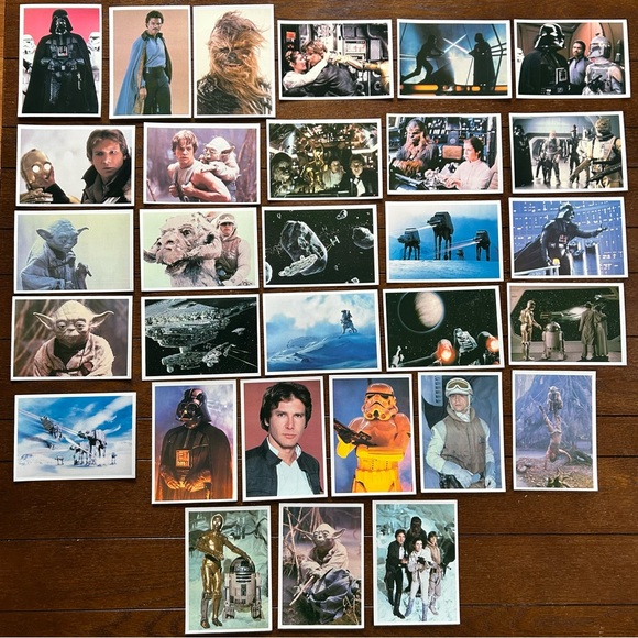 1980 Topps Star Wars Empire Strikes Back Giant Photo Card Complete Set (1-30) - Picture 2 of 9